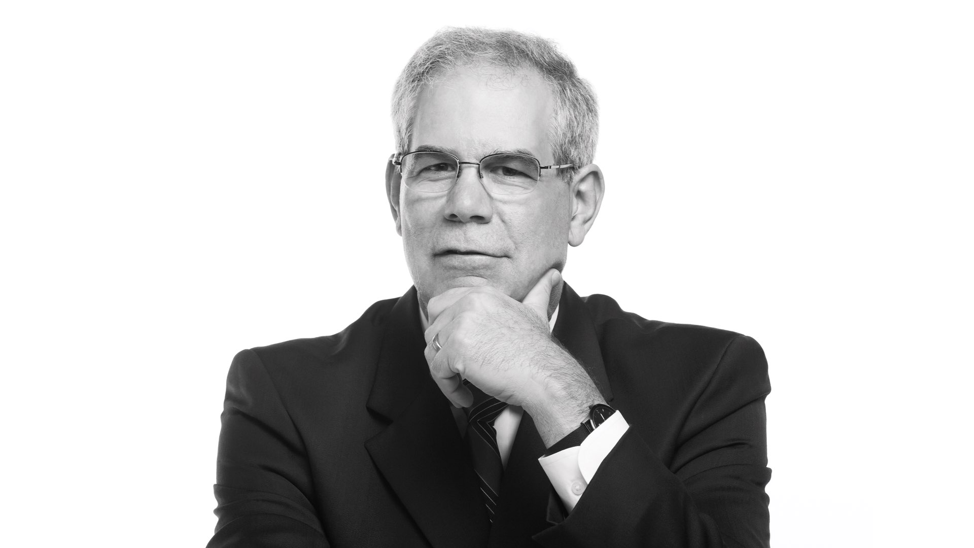 Black-and-white photo of Villanova College of Engineering Dean Gary Gabriele.