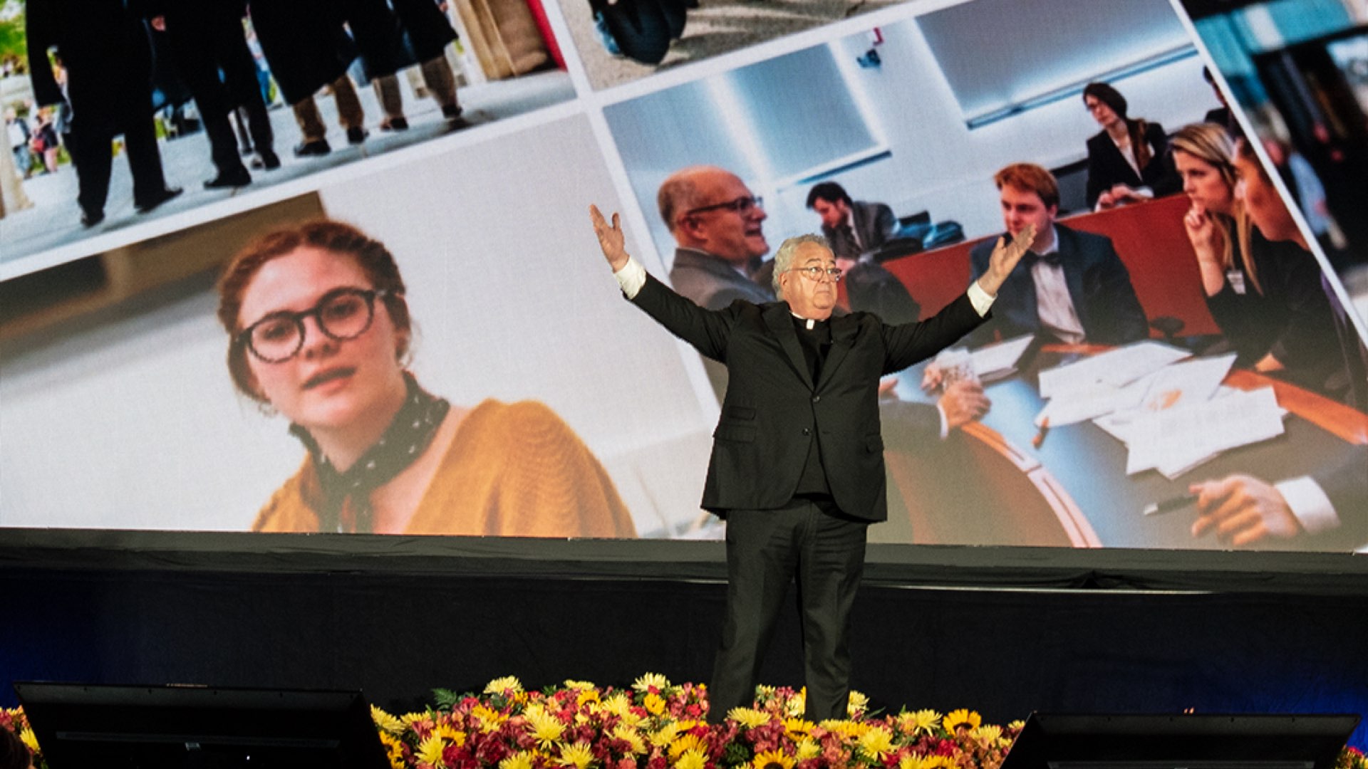 Fr. Peter at Strategic Plan event