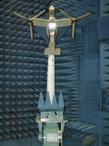 Aircraft scale-model antenna test in the anechoic chamber of Villanova’s Antenna Research Lab Aircraft scale-model antenna test in the anechoic chamber of Villanova’s Antenna Research Lab