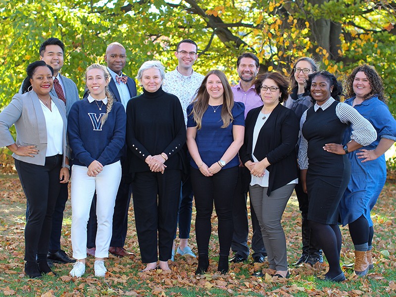 CLAS Graduate Studies Staff (from left) Corie Alicia, Juan Cruz, Morgan Haller, Emory Woodard, Suzanne Tobin, Tommy Kennedy, Brooke Erdman, Jim Mack, Maria Conway, Dana D'Alleva-Albini, Bria Sproul and Ashley Leamon