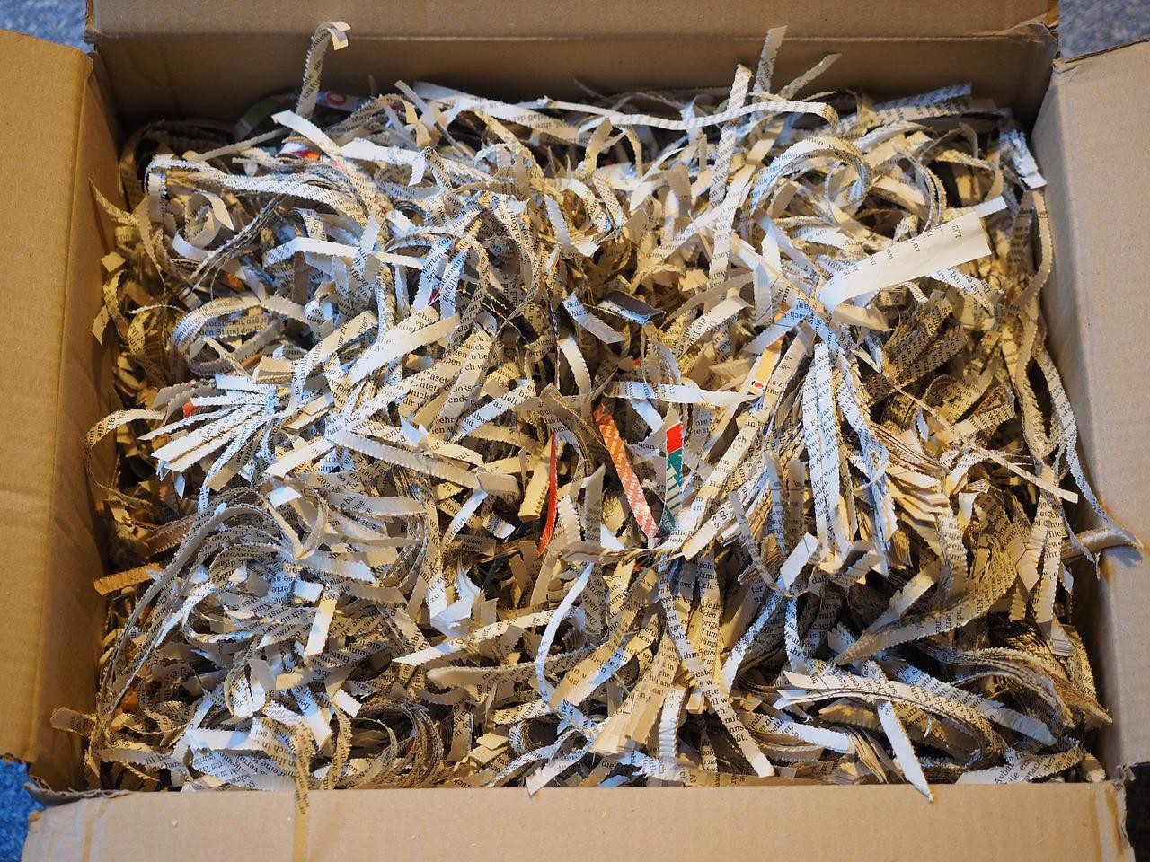 Shredded shredded documents