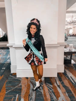 Riverdance Villanova Pictures Regionals Emily McFadden in Irish dance costume