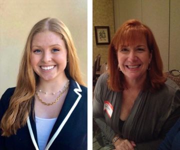 Grayson Pruett ’23 CLAS and Clara Spinetto ’84 CLAS