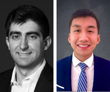 Vy Vo ’23 VSB and Jay Santoro ’18 CLAS