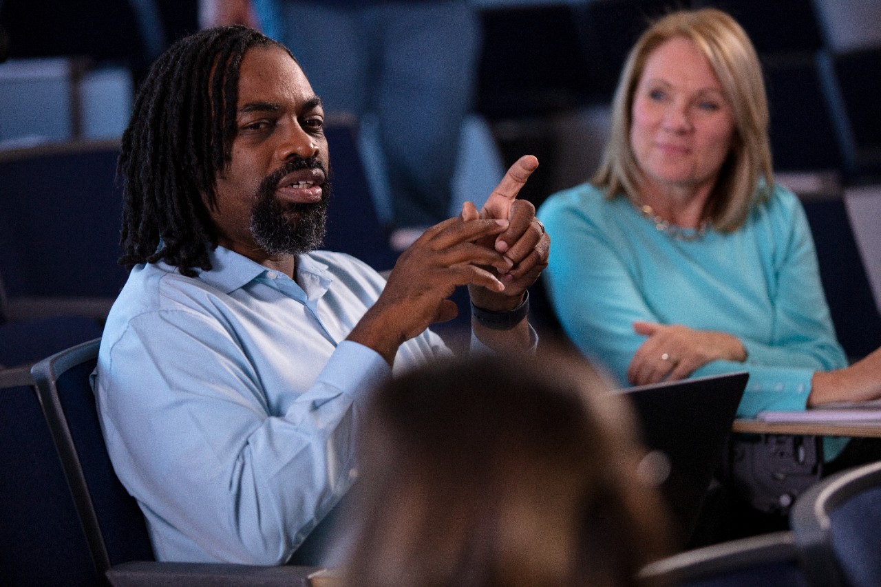 Robert Brickhouse in class