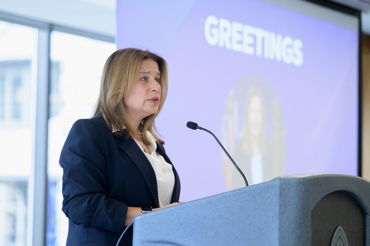 PA First Lady Lori Shaprio speaks at the VUnited Inclusive Employment Symposium